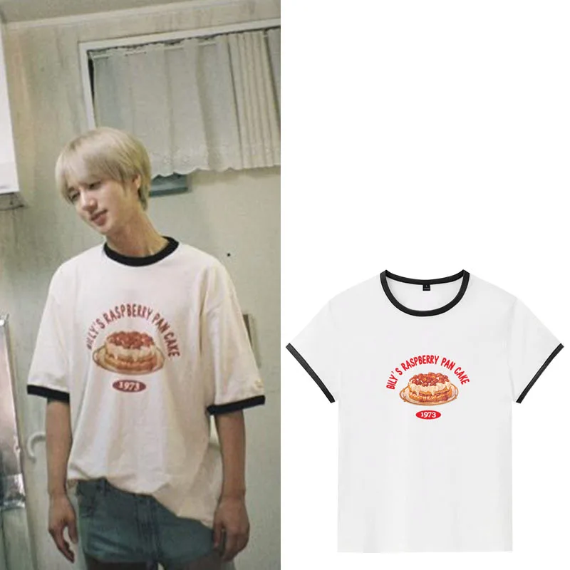 

Kim Jong Woon Ye Sung Same T-shirt Print T Shirts Kpop Fashion Fan's Clothes Simple Summer Short Sleeve T-shirt Tops for Women