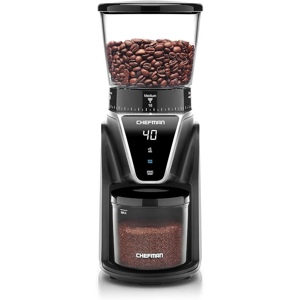 

Conical Burr Coffee Grinder 31 Grind Settings One-Touch Digital Control Fresh Flavorful Coffee Quick Easy Cleanup Compact Design