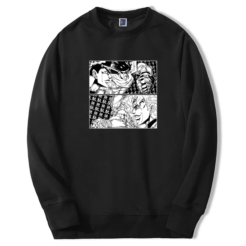 

Jojo's Bizarre Adventure Unisex Hoodie Japanese Anime Jojo Printed Men's Sweatshirts Harajuku Fleece Fashion Sudaderas Pullover