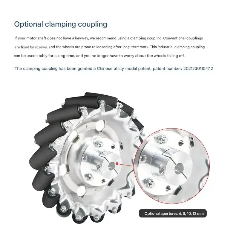 2026 Hot Sale for WHEELTEC Mecanum Wheels 60mm 75mm 100mm 127mm 152mm Diameter Omni Directional Wheel for Car AGV