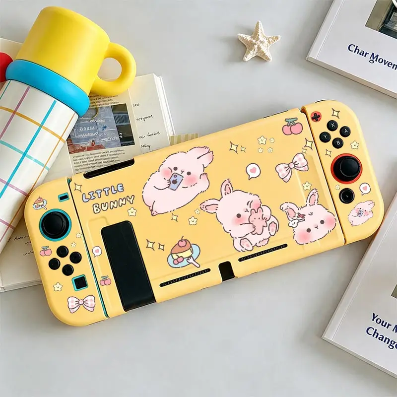Protective Case Accessories for Nintendo Switch NS Game Console Anti-Scratch Shell Protector TPU Split Protective Case