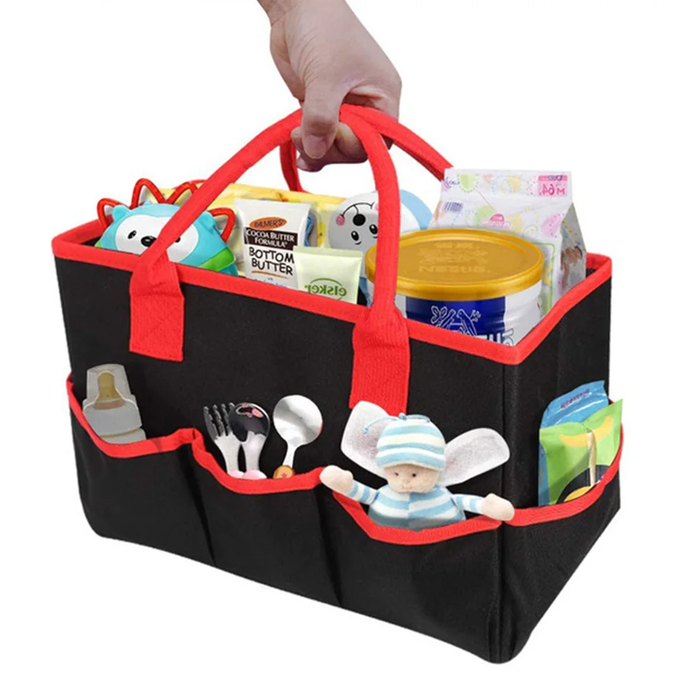 

Multi-Functional Portable Oxford Cloth Tool Tote Bag Black Waterproof Storage Pouch Adjustable Shoulder Strap Professional