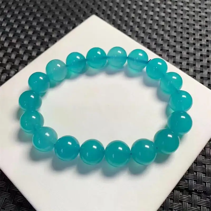 11MM Natural Amazonite Bracelet Healing Fengshui For Women Men Love Gift Crystal Beads Strands Jewelry Gift 1PCS