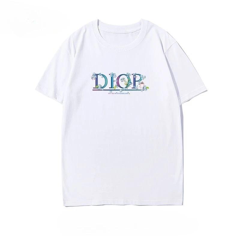 

Trendy Brand 2025 Men's Fashion Printed Men's and Women's Summer Round Neck T-shirt New Short Sleeve Loose Versatile Top