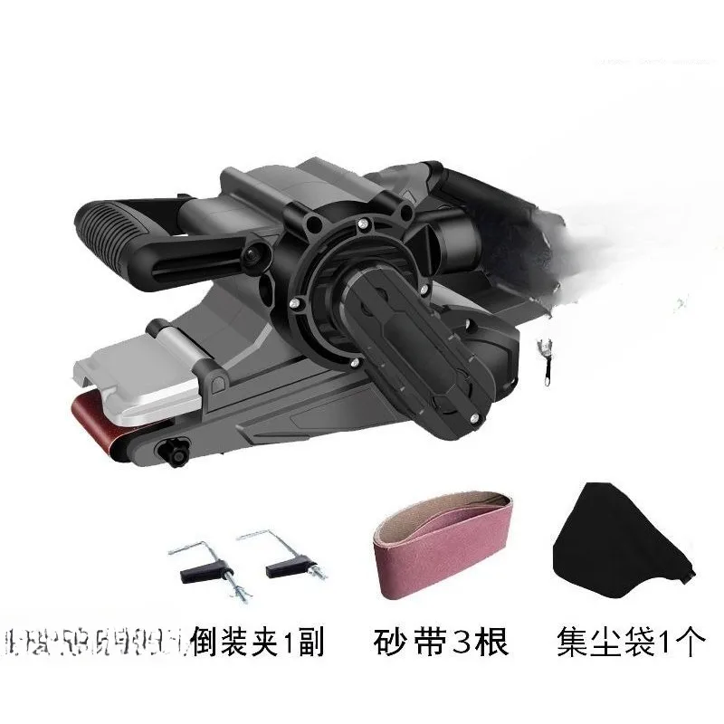 آلة تلميع الصنفرة المحمولة عالية الطاقة، آلة صنفرة سطح المكتب لأعمال النجارة المسطحة، أداة ورق الصنفرة الكهربائية بقدرة 120 وات #2