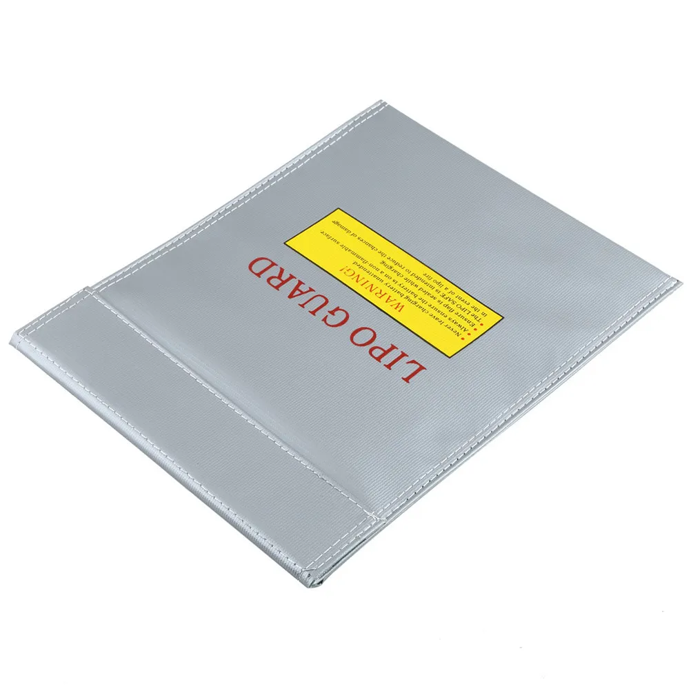 Battery Organizer Storage Case Lipo Storage Bags For Rc Hobbyist Safety Fireproof Grey Fiberglass Blastproof Pouch
