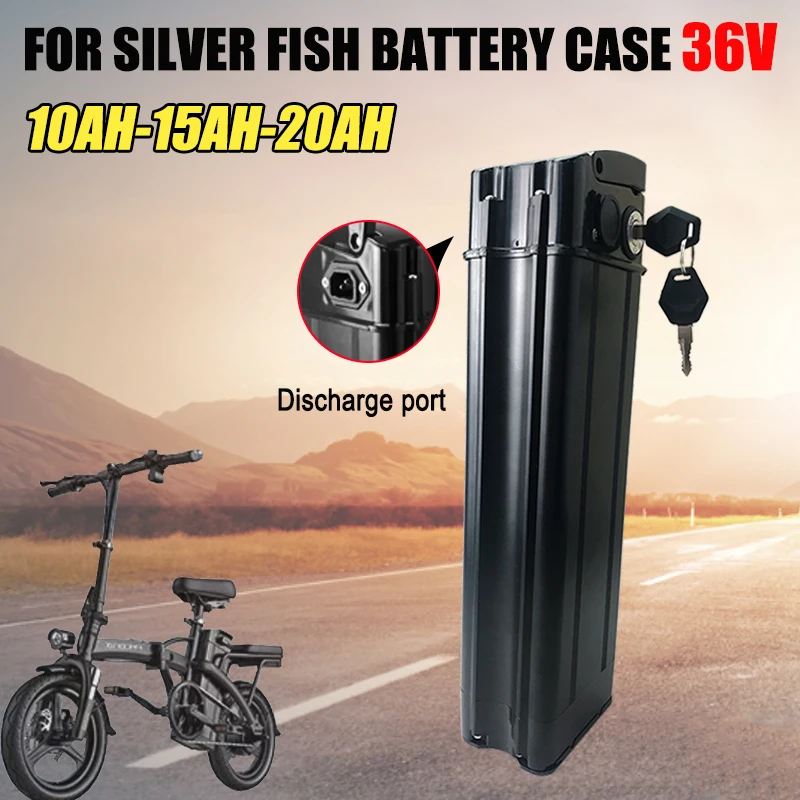 

Silver Fish 36V LI-ION Battery 10/15/20Ah For 350W 500W 750W Top discharge for Heybike City Commuter