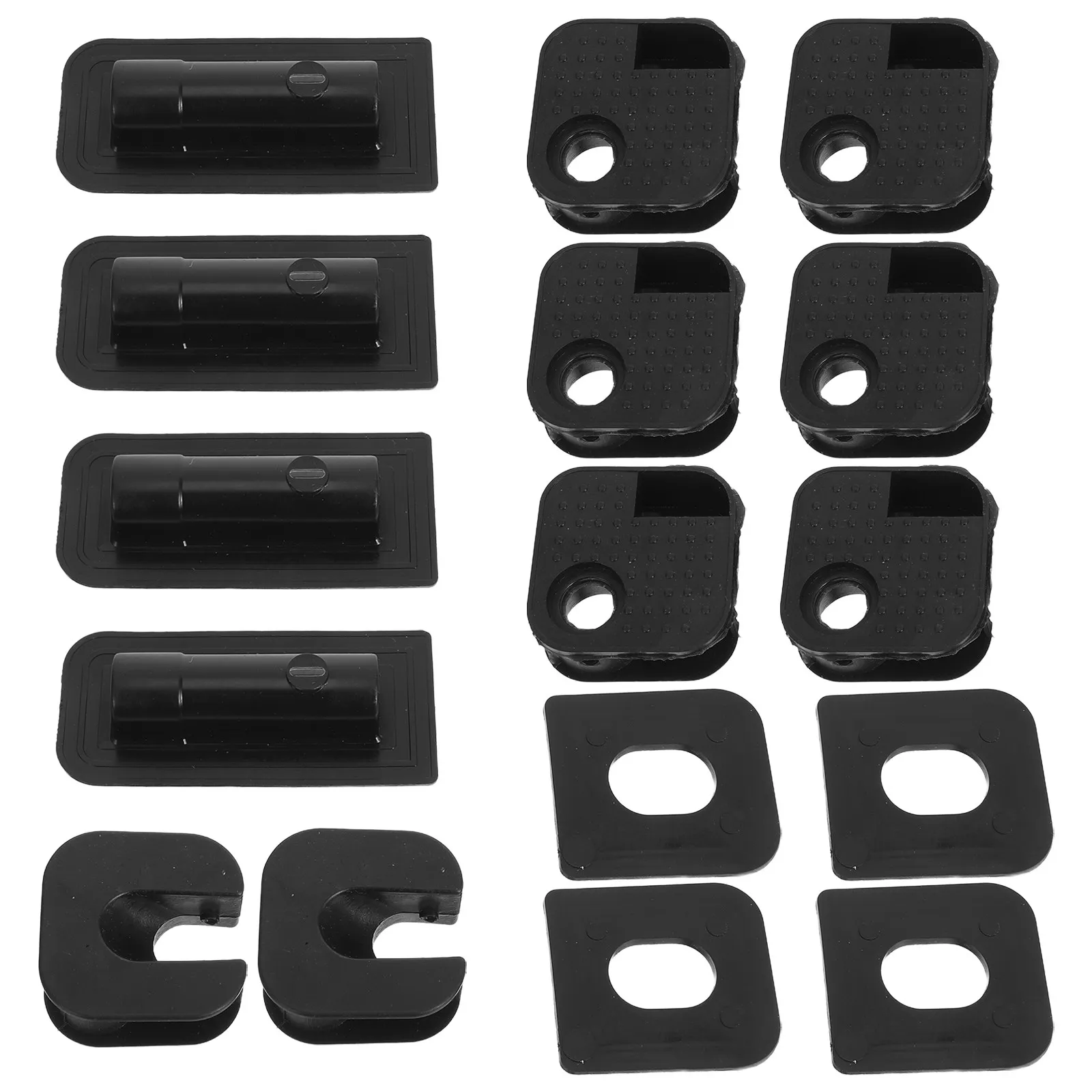 1Set Chair Accessories 16Mm Tube Plastic Joint Bracket Parts Camping Chair Feet Replacement Pads Floor Protectors Corner