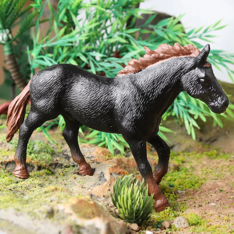 Oenux Simulatie Boerderijdieren Paard Ros Model Actiefiguren Sorraia Lipizzaner Beeldjes Effen PVC Decoratie Speelgoed Kindercadeau