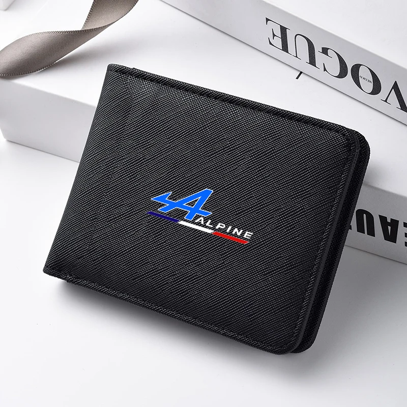 

For Alpine For Kadjar Twingo Megane Scenic Key Case Bag Leather Car LOGO Driver License Auto Driving Documents Wallet Card Bag