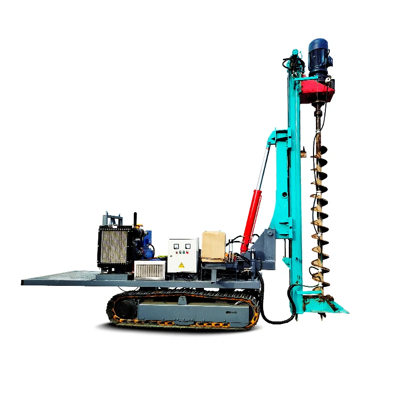 Hydraulic Photovoltaic Pile Driver Low Maintenance Grease Bearings For Continuous Solar Field Piling Service Delivery