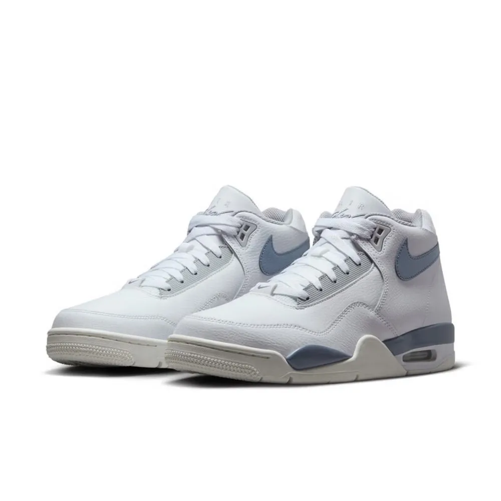 Nike Flight Legacy Comfortable Soft Mid-Top Retro Basketball ShoesMen's White IH0633-141