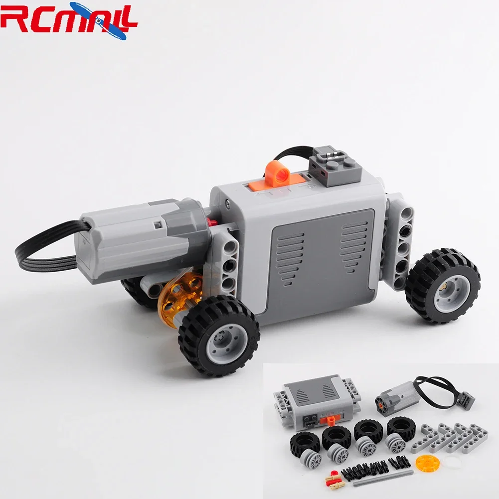 For MOC Parts Multi Power Functions Tool Servo Blocks Electric Motor PF Model Sets Building Kits Compatible with Legoeds