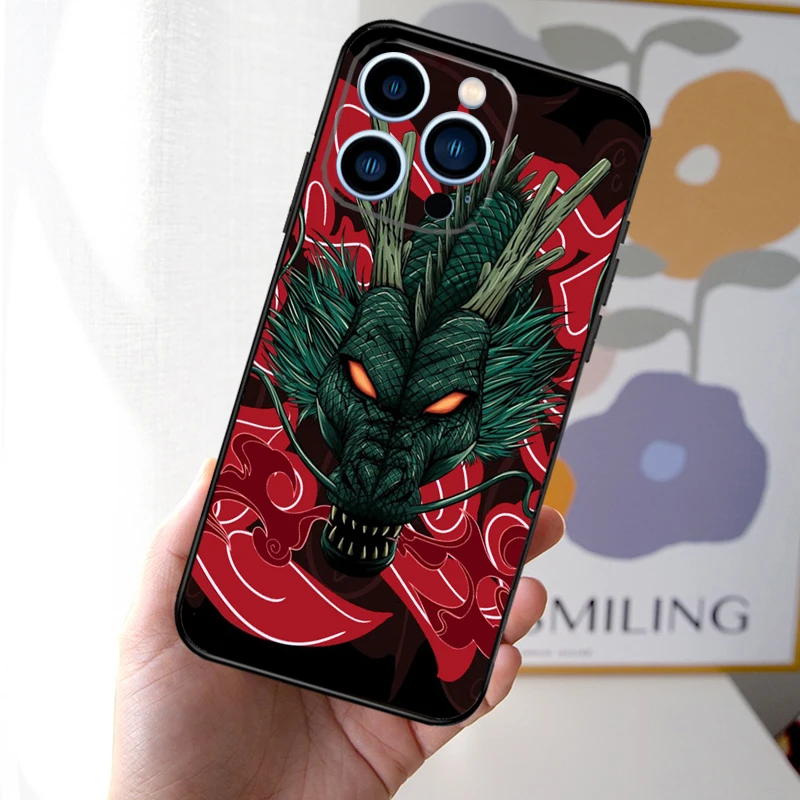 Shenron Dragon Case For iPhone 16 15 14 13 12 11 Pro Max Mini Cover X XR XS 8 7 14 16 15 Plus Accessories