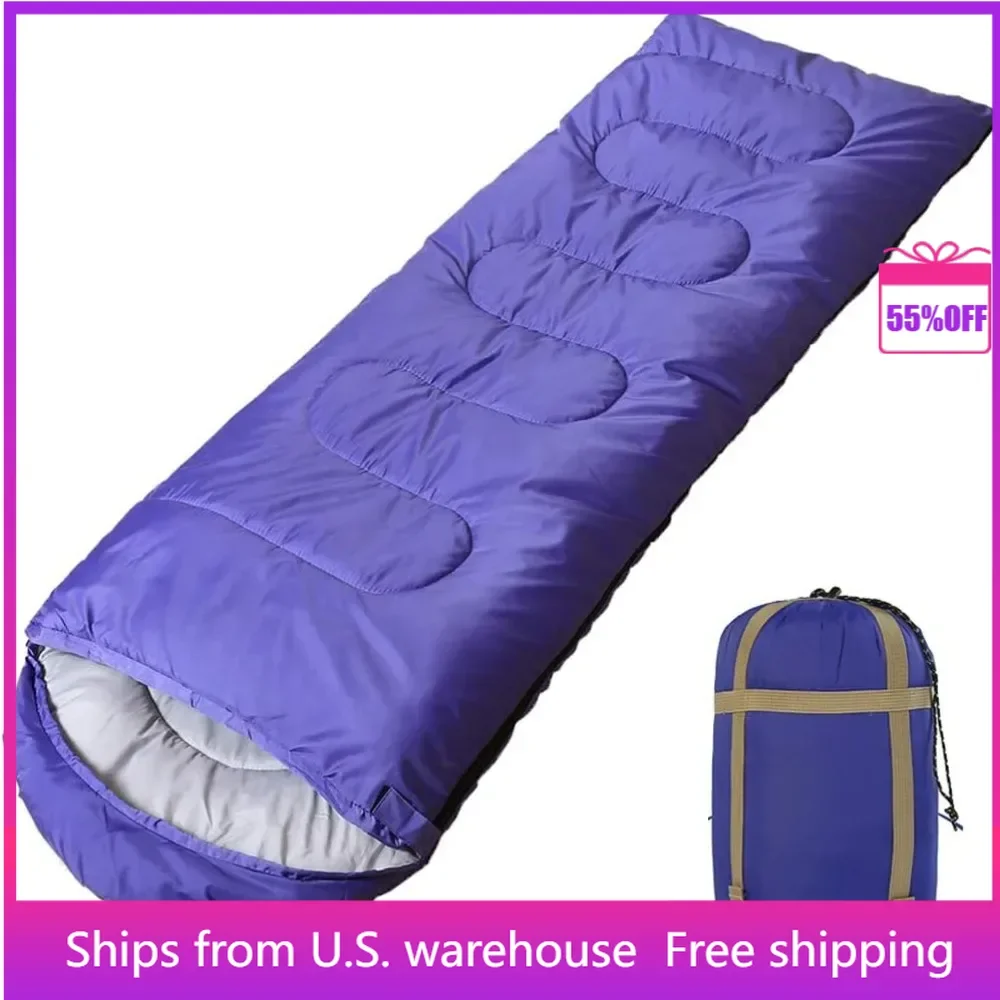 

Sleeping Bags 20℉ for Adults Teens with Compression Sack Portable and Lightweight for 4 Season Camping Waterproof Sleeping Bags