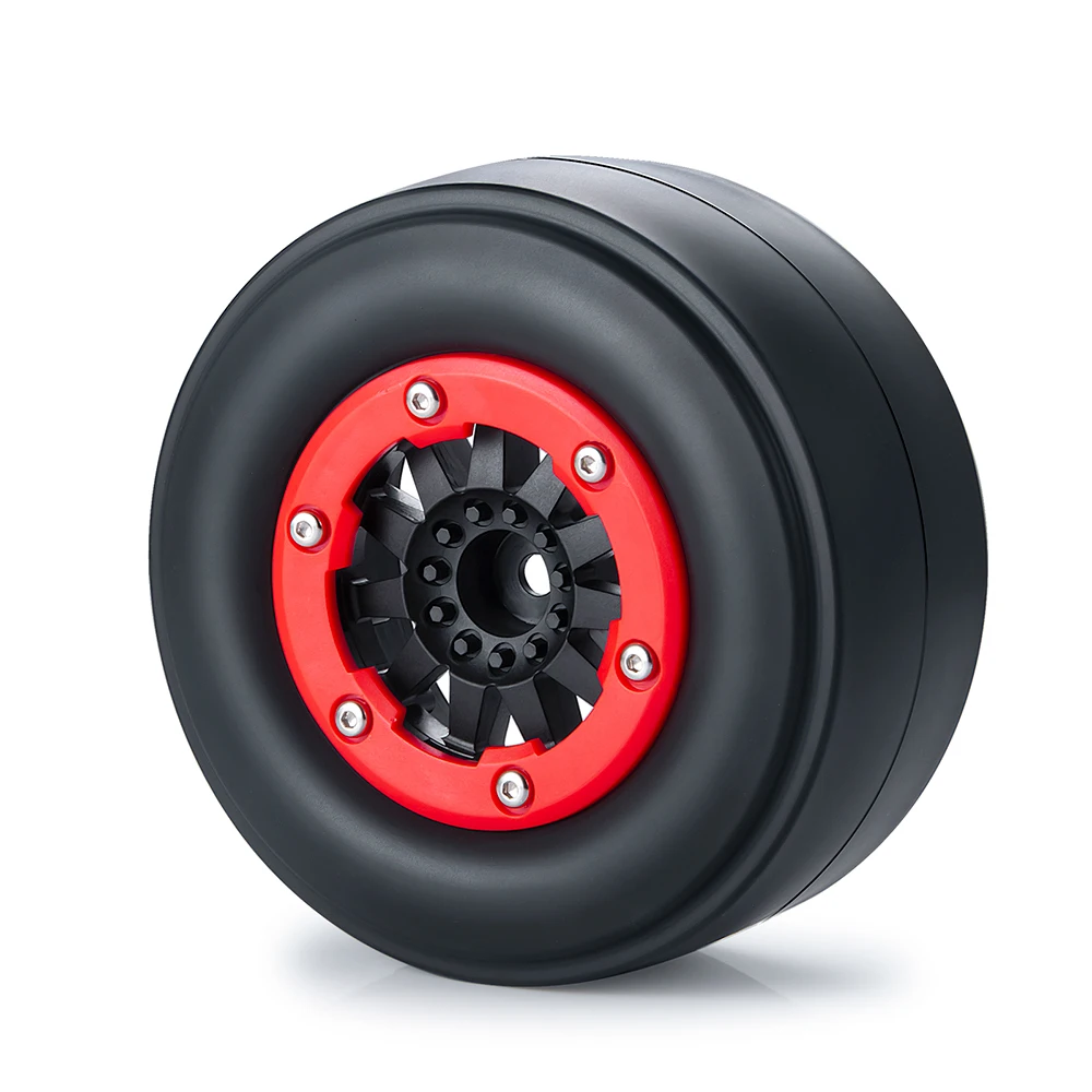 AXSPEED 1 Set Drag Racing Belted Wheel Tires For 1/10 22S No Prep Drag Short Course Truck Tyre RC Truck Car Parts