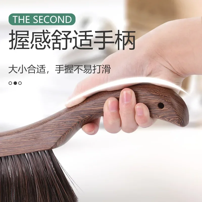 Guzheng Wooden Brush Cleaning Tools Ergonomic Soft Bristles Piano Brush with Handle for Beginners Music Instrument Cleaner