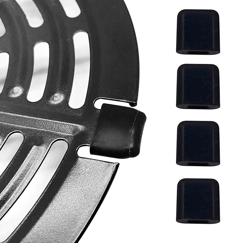 3/5/10 unidades de protectores de goma para freidora de aire, compatibles con la placa crisper de freidora de aire, cubiertas protectoras de repuesto para la bandeja de freidora de aire