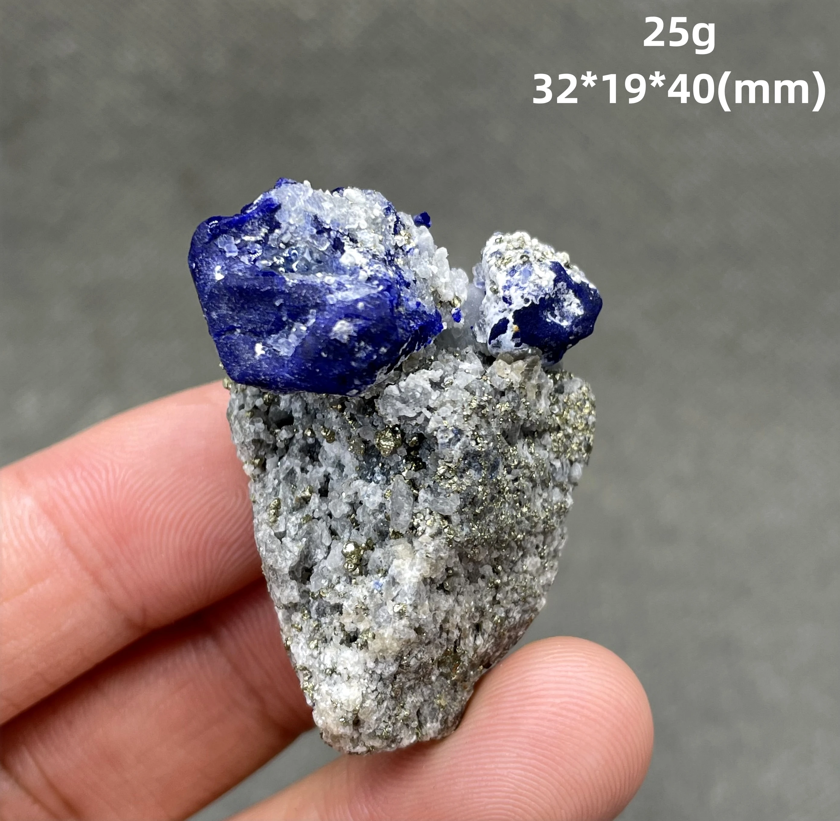 

25 g Natural Afghan Old Mine single crystal lazurite Lapis lazuli Specimens stones and crystals quartz