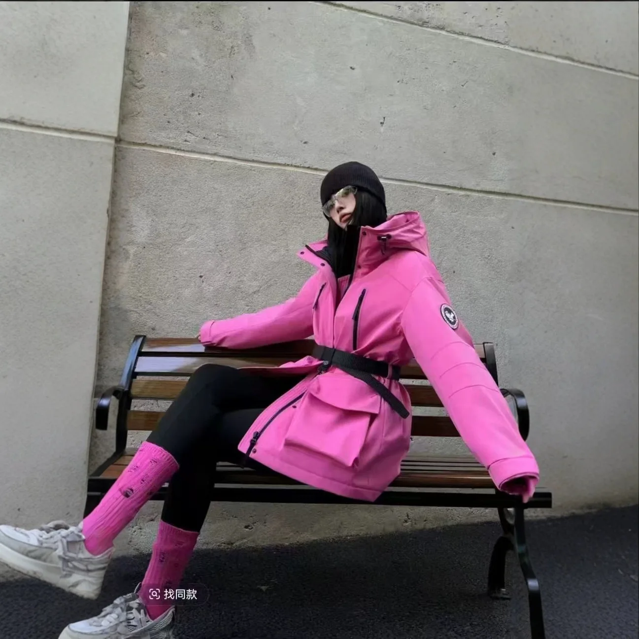 Winter new white duck down women's clothing casual versatile fashion hooded tooling Parker down jacket large size jacket