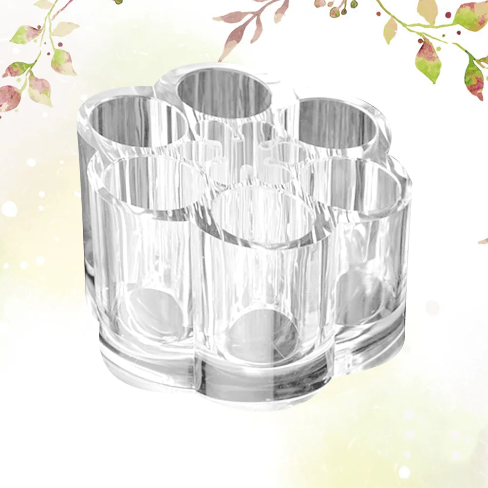 1pc Acrylic Transparent Storage Box Durable Eco Friendly Case ganizer For Eyebrow Pencil Makeup Brush Pen Holder