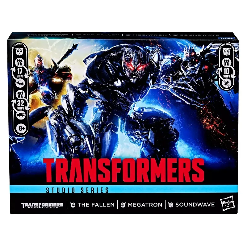 Genuine Hasbro Transformers Exclusive ROTF Decepticon 3-Pack Megatron Soundwave The Fallen Assemble Toy for Gift Model view 2