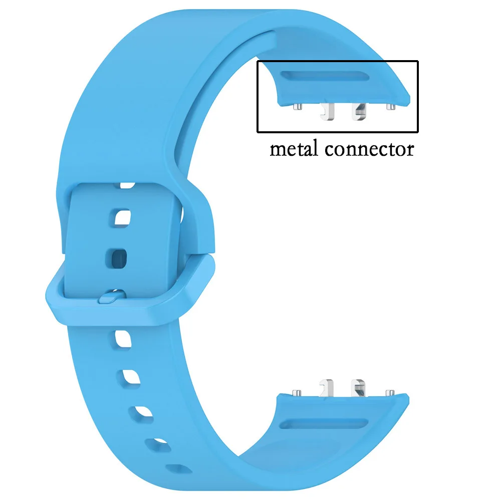 For Samsung Galaxy Fit 3 Silicone Strap High Quality Watchband Metal Not Plastic Connectors Adjustable Wristband Good To Wear