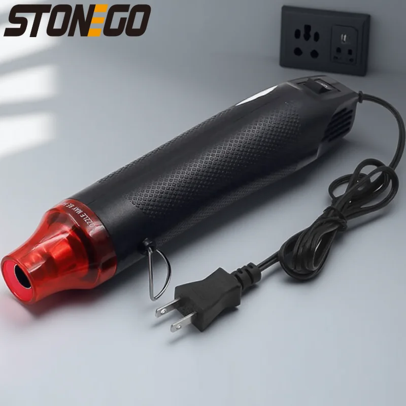 

DIY 300 Вт тепловая пушка электрический электроинструмент пистолет для измерения температуры горячего воздуха с поддержкой сиденья для термоусадочной упаковки 110 В 220 В