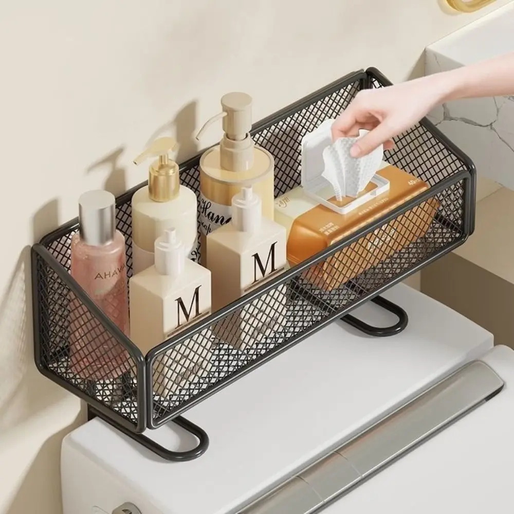 

Многофункциональный дизайн Органайзер для ванной комнаты Регулируемые полки Прочная настенная полка Экономия места Улучшение циркуляции воздуха