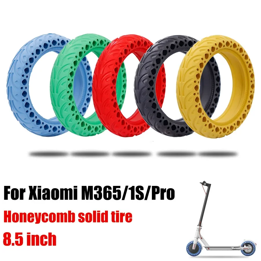 Rubber Solid Tire for Xiaomi 3 Mijia M365 Electric Scooter Shock Absorber Damping Tyre For Pro Pro2 1S 8 1/2 Tubeless 8.5\