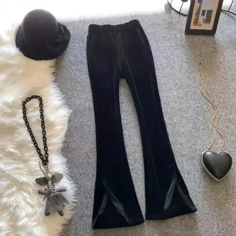 High Waist Woman Trousers Fluid New In Comfortable Stretch Quality 90s Classic Autumn Elastic Chic and Elegant G Pants for Women