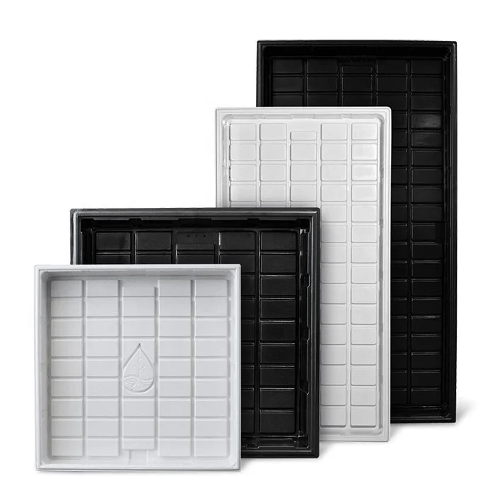 صينية بلاستيكية مائية صينية زراعة بذور الحضانة لنظام Fodder