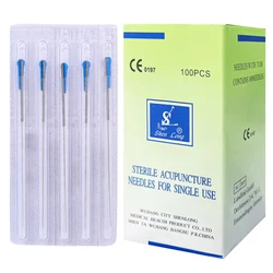 SHENLONG 100 PCS Acupuncture Needle Dry Needling Sharp Disposable Sterile Each Needle with Indivual Guide Tube Therapy with CE