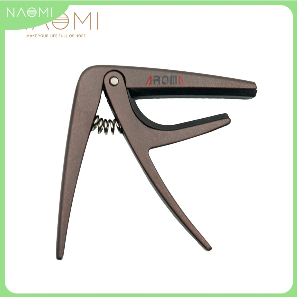 NAOMI Aroma AC-01 Professional Exclusive Heavy Guitar Capo Clamp Key Clip For Acoustic Guitar Electric Guitar Ukulele Dark Color