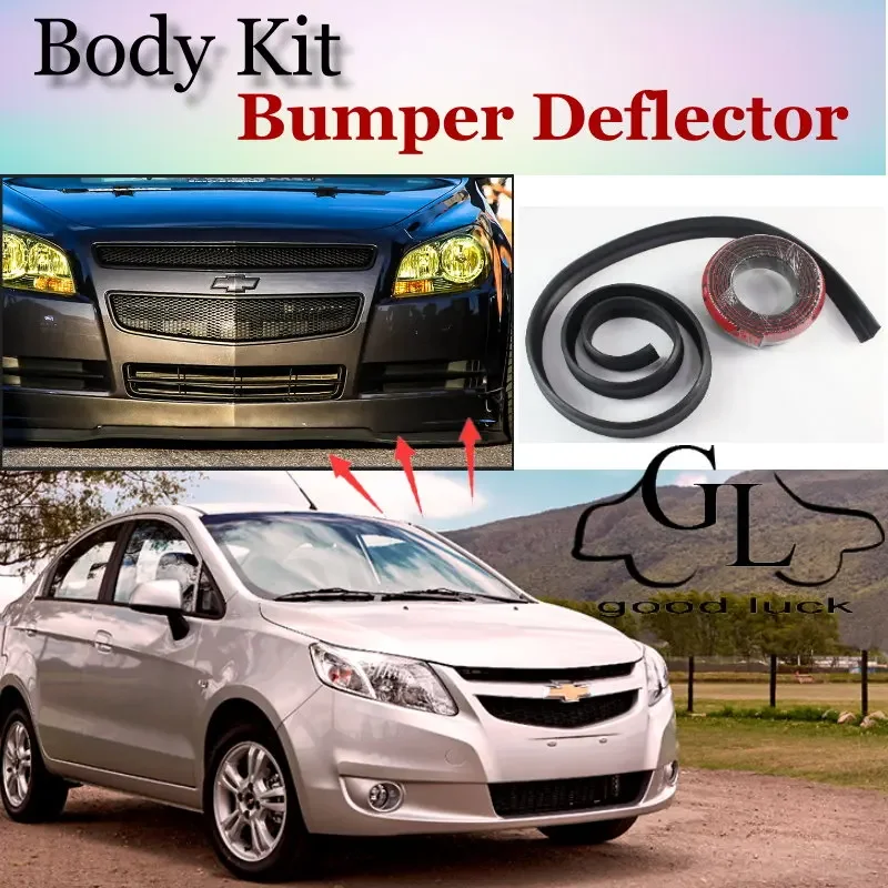 Bumper Lip Lips For Chevrolet Sail 2010~2015 / Car Lip Shop Spoiler For Car Tuning / TOPGEAR Recommend Body Kit + Strip