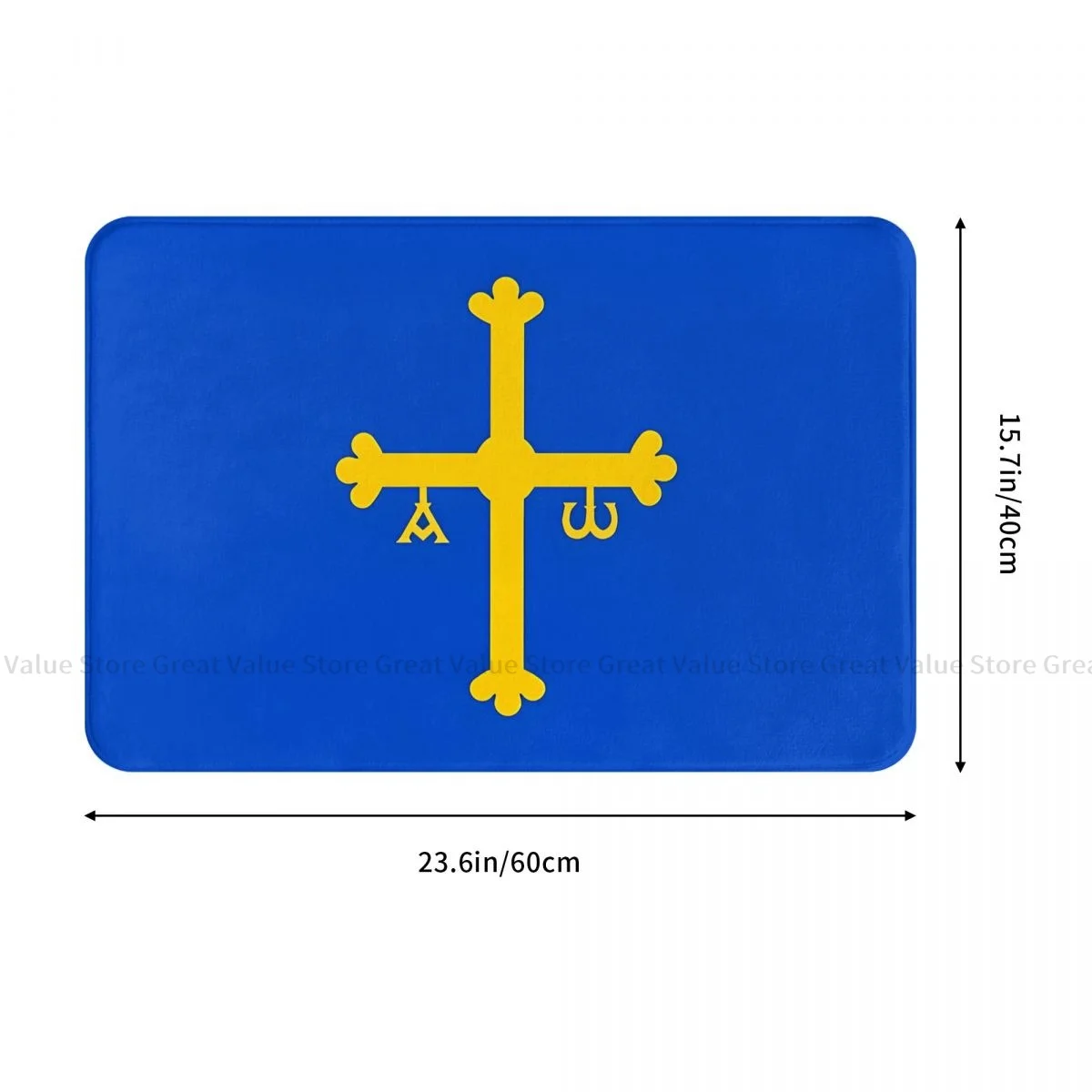 National Flag Bath Mat Flag Of Asturias Doormat Living Room Carpet Entrance Door Rug Home Decor