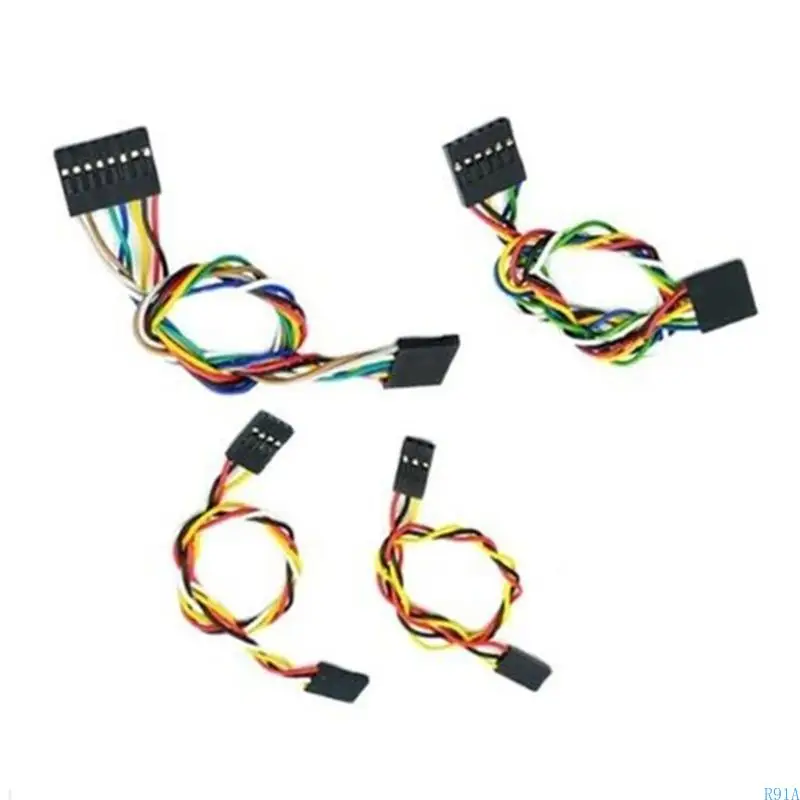 R91a 10pcs 2,54 мм разъемы Кабель Set 22AWG 3/4/6/8P для звуковых систем и энтузиастов электроники 20 см.