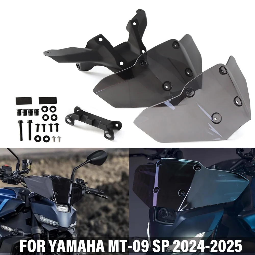 

Обтекатель лобового стекла мотоцикла для YAMAHA MT-09 MT09 2024 2025 ветрозащитный дефлектор защита ветрового стекла аксессуары для ветрозащитного экрана