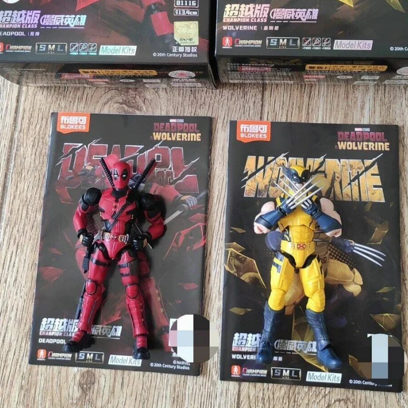 جديد حار الأصلي Blokees Marvel Heroes Beyond Series منتج جديد X-Men خارقة ولفيرين ديدبول تمثال لعبة أنيمي الهدايا #1