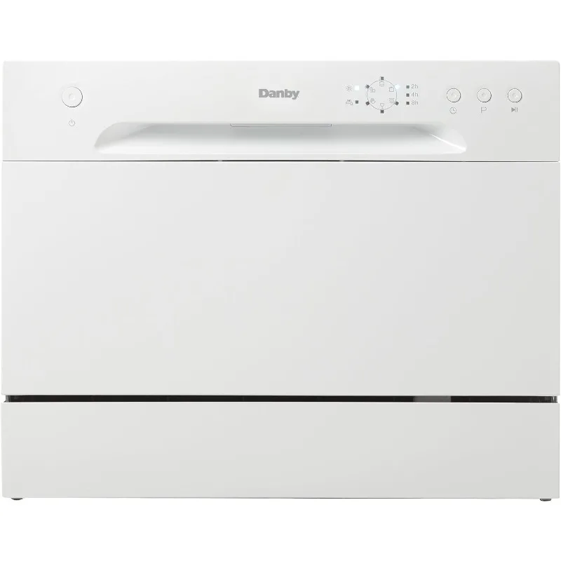 Danby DDW621WDB Countertop Dishwasher with 6 Place Settings, 6 Wash Cycles and Silverware Basket