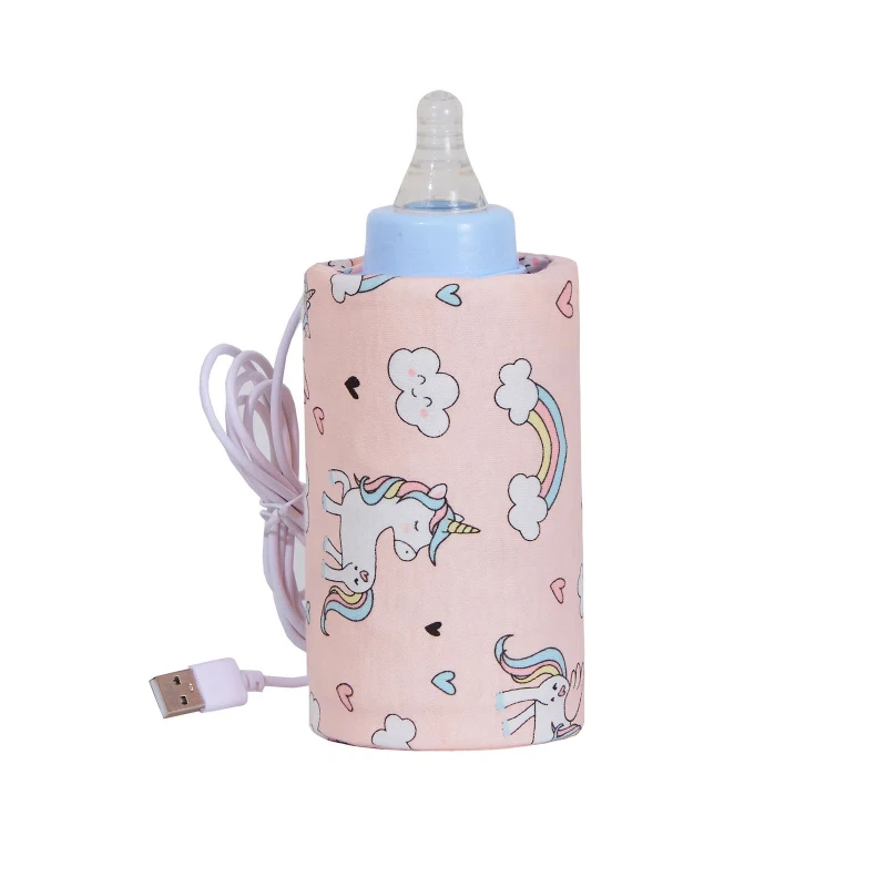 Portable Usb Milk Bottle Water Warmer Insulated Bag Baby Nursing Bottle Bag Heat Freshness Preserved Feeding Bottle Tote Bag