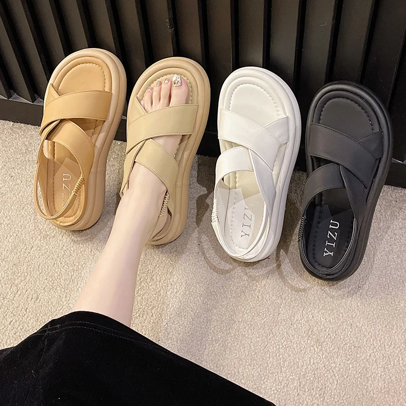 With Strap Strappy Comfortable Slippers For Women Sandal Girls Shoes Sneakers For Sports Hypebeast Industrial Sewing