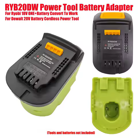 HAKSINKY RYB20DW Power Tool Battery Adapter for Ryobi 18V ONE+Battery Convert To Work for Dewalt 20V Battery Cordless Power Tool