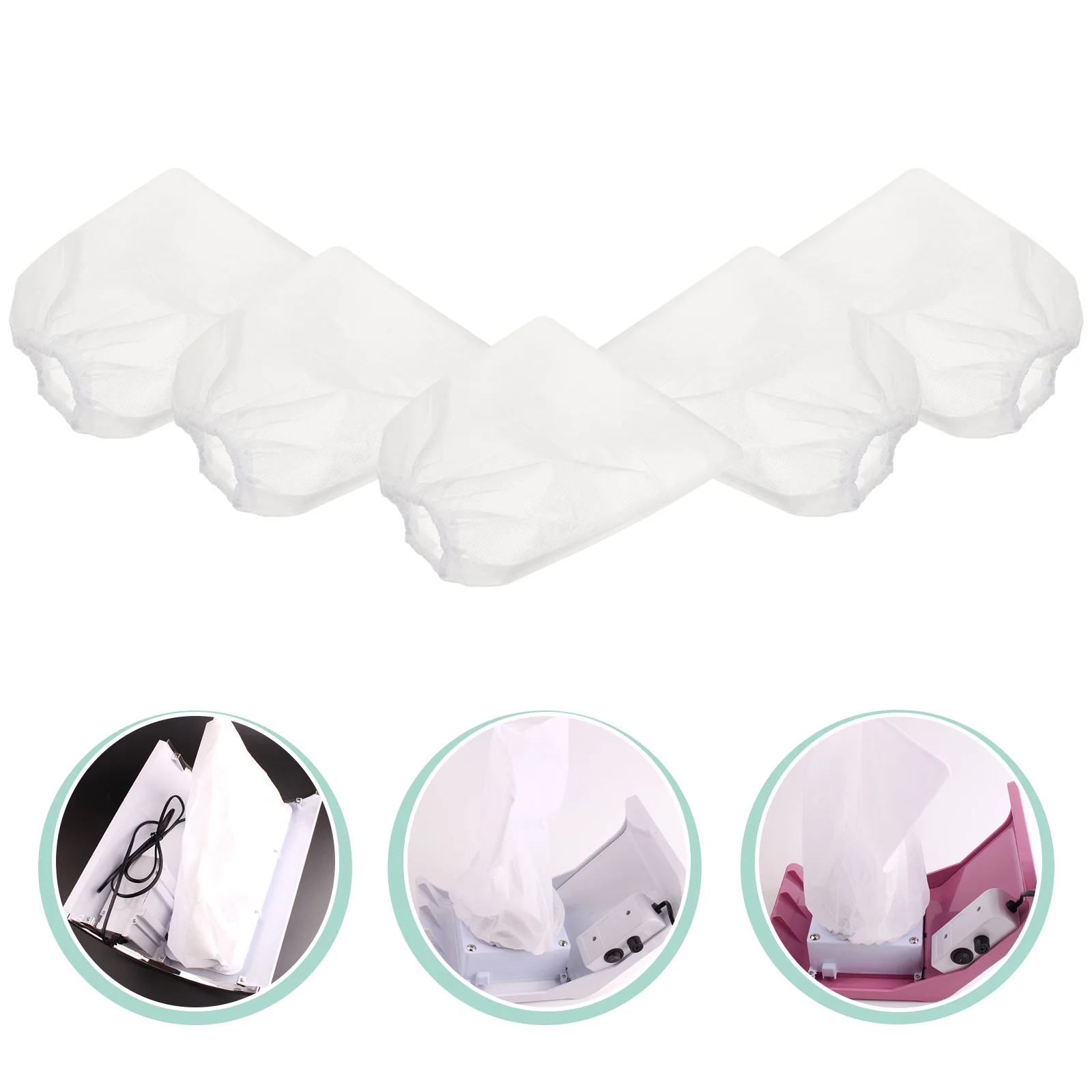 5 Pcs Vacuum Cleaner Bags Nail Dust Collector for Manicure Suction Replacement Pedicure