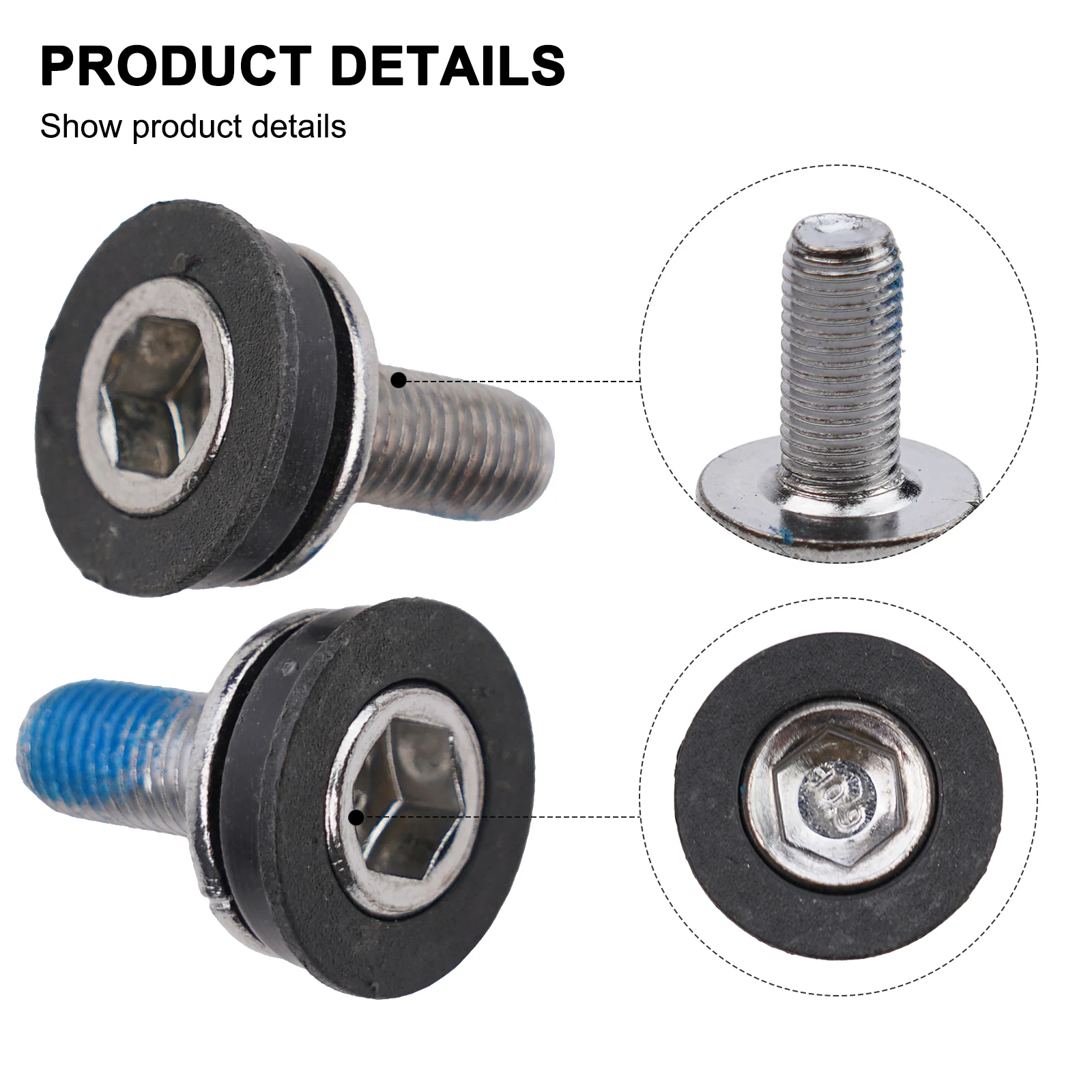 Sealing Screw Bicycle Screw Hex Head Waterproof Crank  Bolts 21 21 23mm Bicycle Bicycle Accessories Sealing Screw