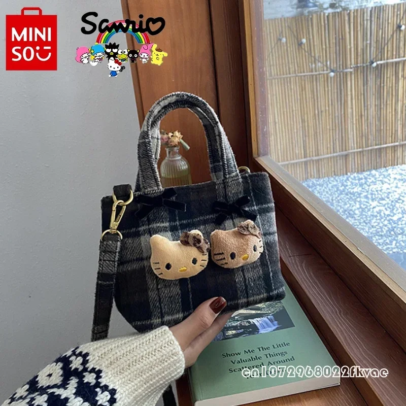 Sanrio 2025 New Women's Handbag Fashion High Quality Women's Crossbody Bag Cartoon Versatile Girl Multi Functional Storage Bag