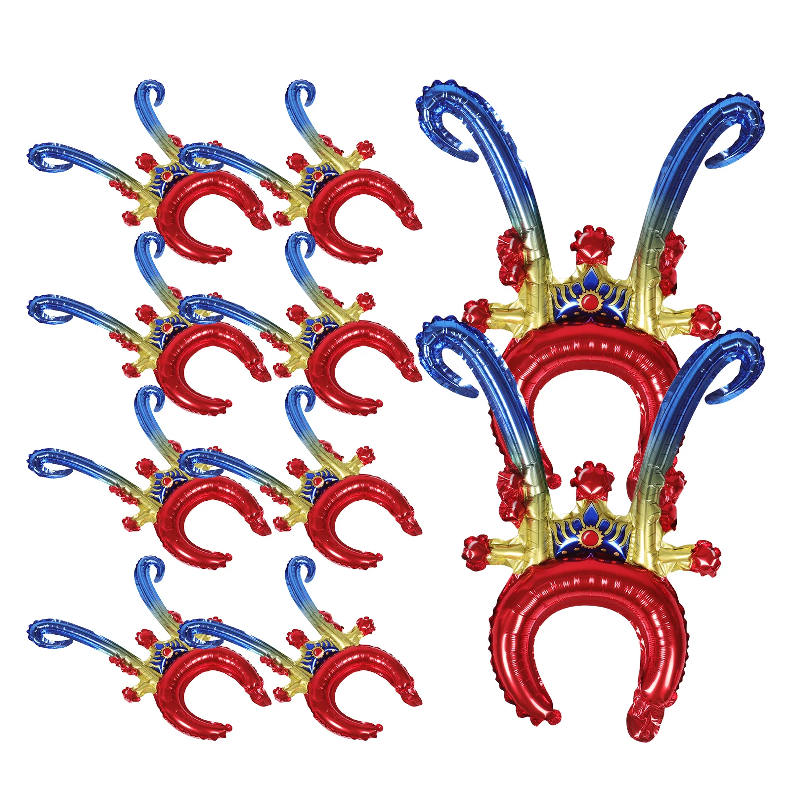 

20Pcs Inflatable Balloon Headbands Birthday Party Monkey Opera Design Fun Hair Accessories Inflatable Balloon Headband