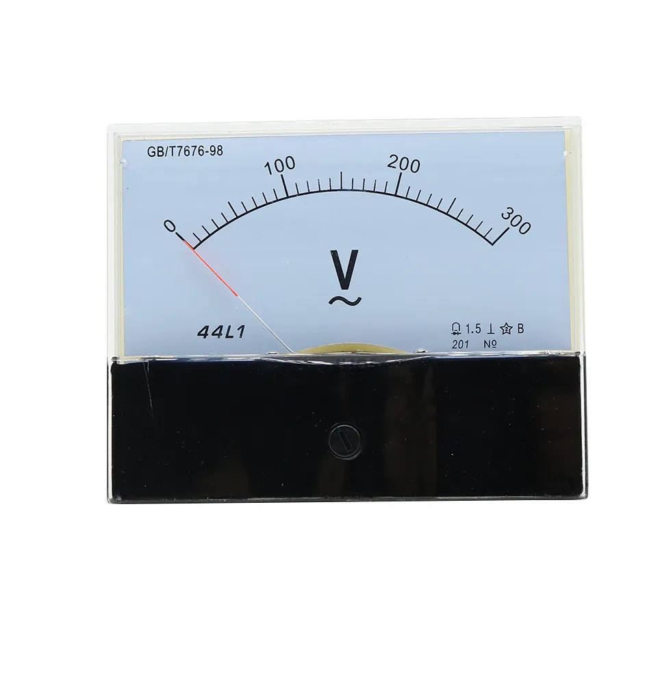 44L1 AC Voltmeter analog panel pointer voltmeter AC  50V 75V 100V 150V 150V 300V 450V 500V voltmeter