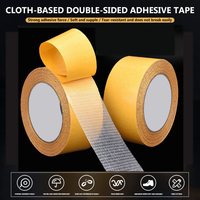 5M Strong Fixation Double Sided Tape Translucent Mesh Waterproof Super Traceless Cloth Base Tapes High Viscosity Adhesive Tape