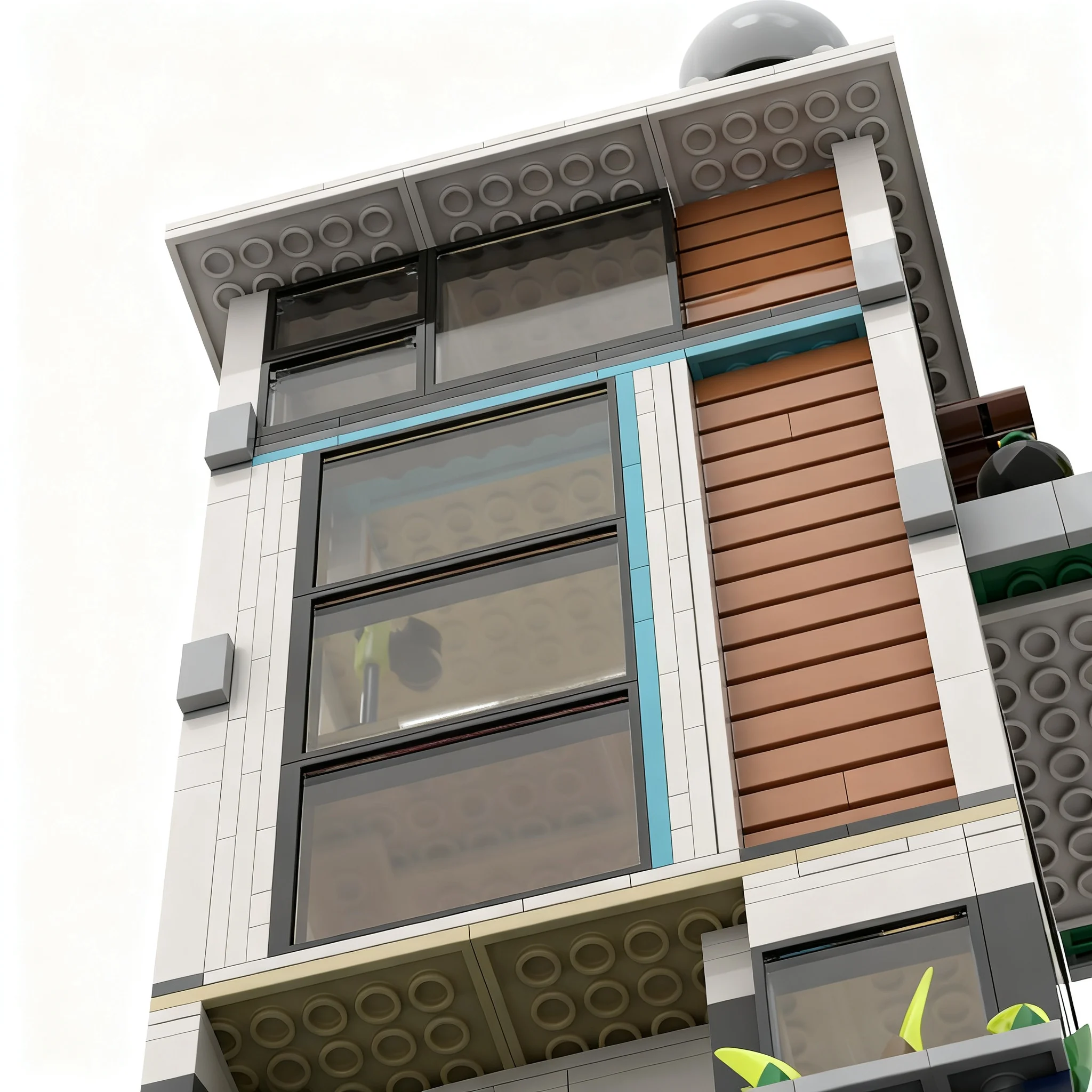 515pcs MOC Modern 3 Floor Appartement Creator Creator 3-in-1 Model Building Blocks Christmas Gift Construction Toys Display